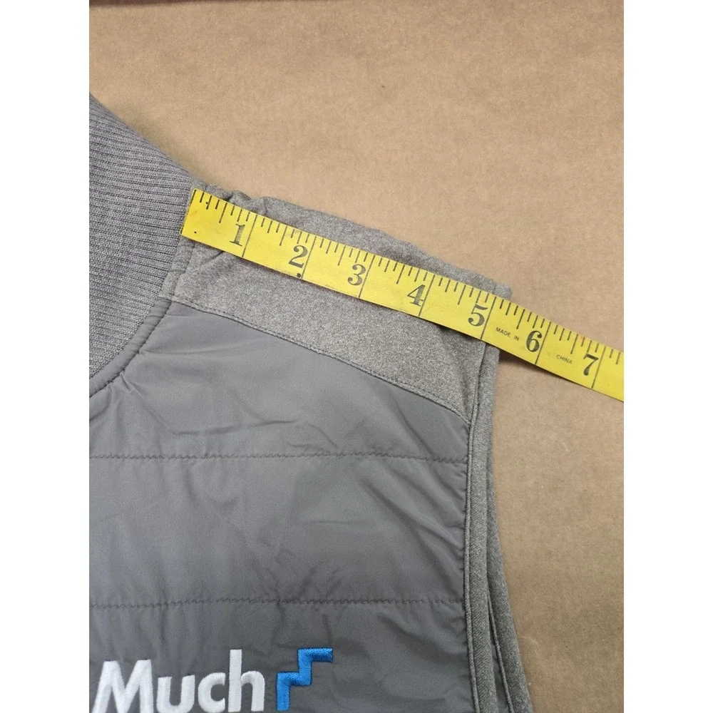 Johnnie O‎ Men's Duffy Puffy Vest Size M Meteor Gray MUCH Logo